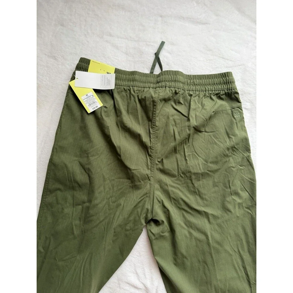 All in Motion Men’s Green Jogger Pants Nylon Stretch Drawstring M 28